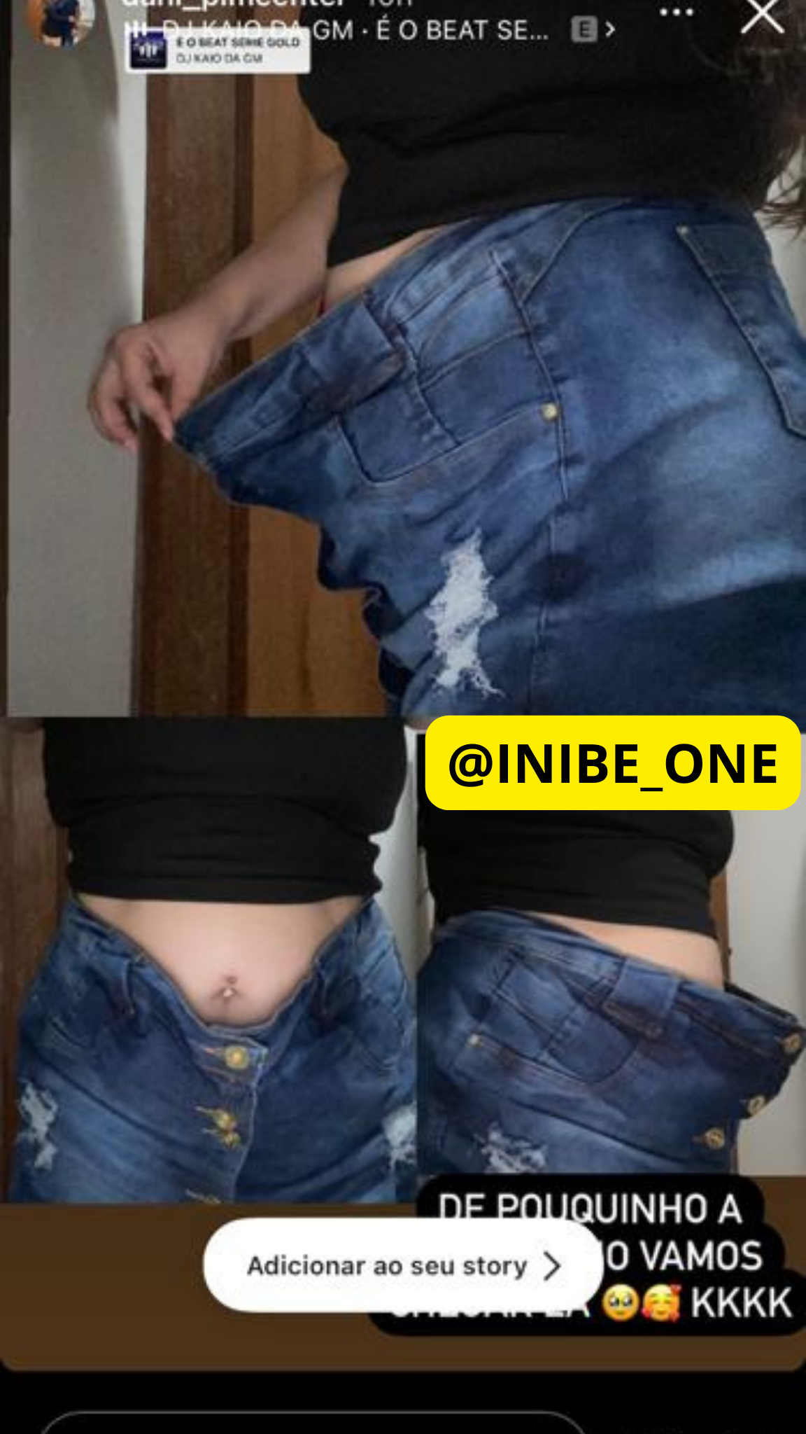 Inibe One resultado — perda de medidas visível na calça